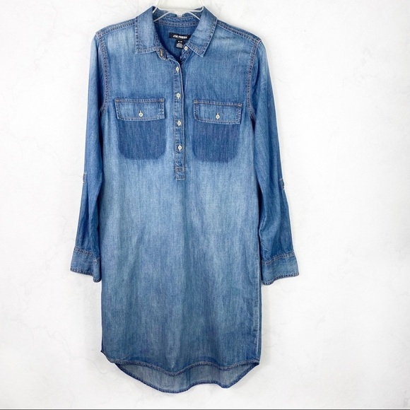 [Joe Fresh] Classic Denim Jean Shirt Dress - Picture 1 of 4